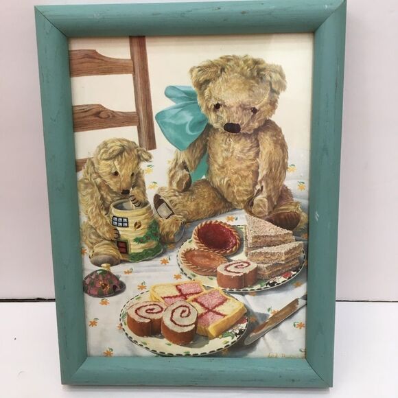 FRAMED TEDDIES’ TEA PARTY - Picture 2 of 5